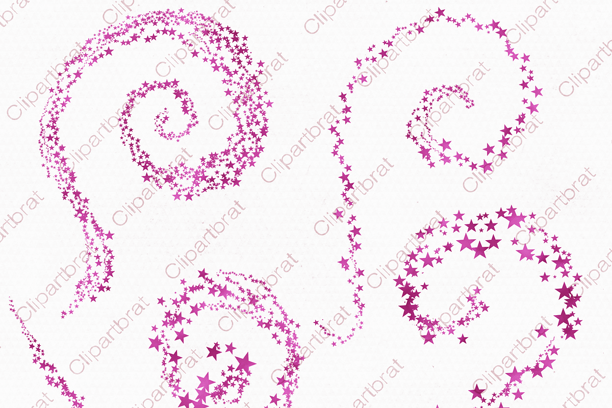 Metallic Pink Foil Star Graphics, an Illustration by ClipartBrat Graphics (Photo 5 of 5)