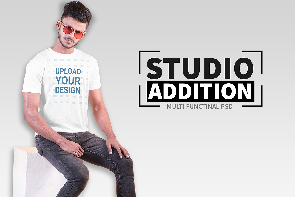 Male t-shirt Mockup-V-2-004, a Shirt Mockup by designvillage (Photo 3 of 6)