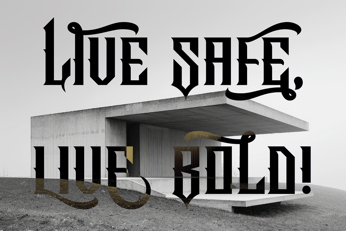 Shelter Vintage Label Font, a Serif Font by JumboDesign (Photo 6 of 6)