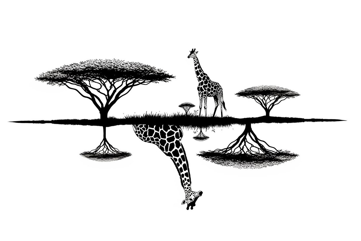 Giraffe Safari Silhouette Vector Bun, an Illustration by Designer_Momina (Photo 32 of 51)