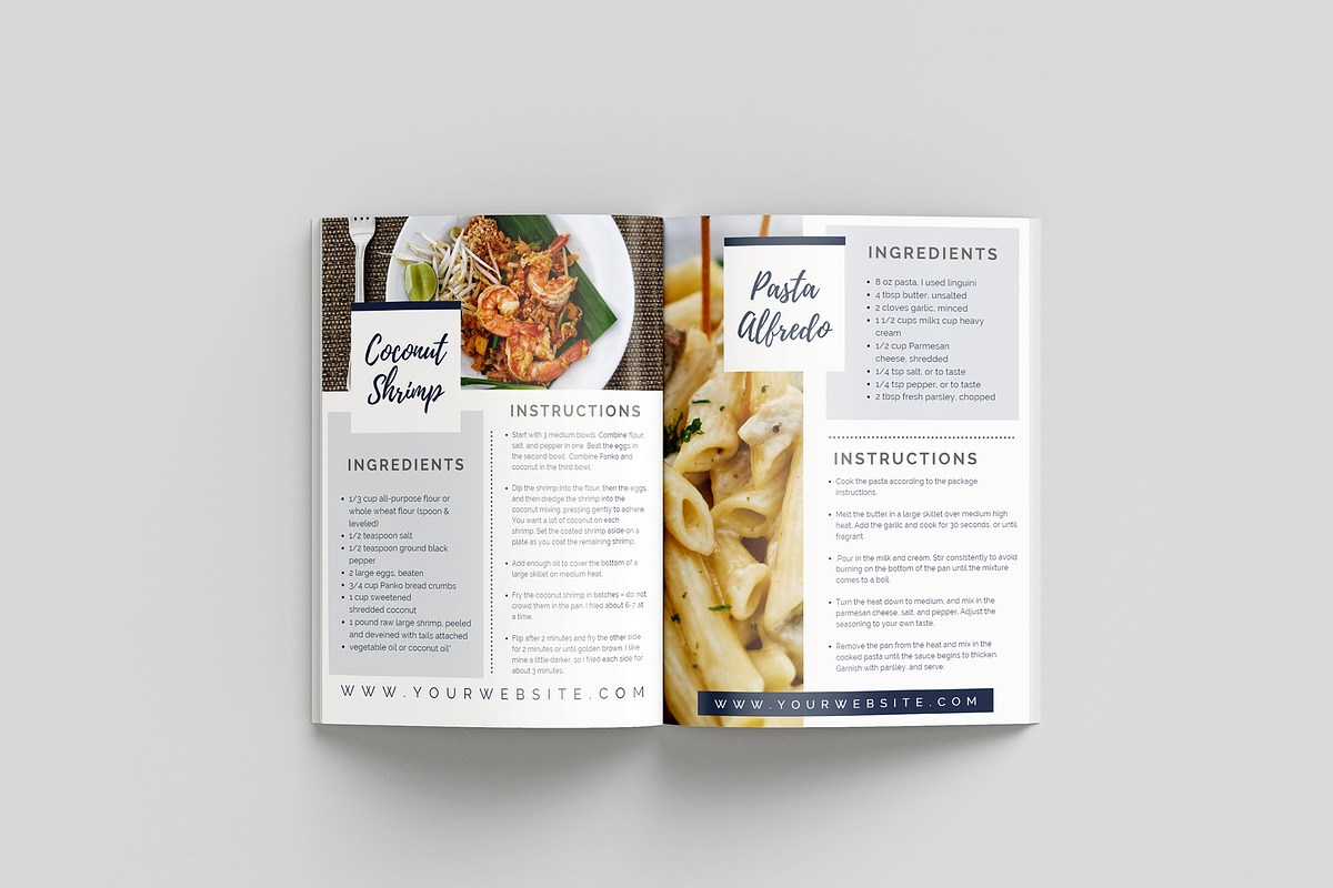 Recipe eBook Template for Canva, a Magazine Template by Thirty One Palms Studio (Photo 3 of 8)
