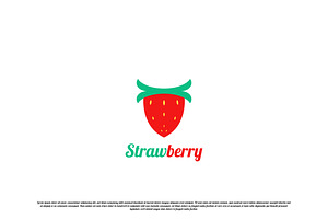 Strawberry Fruit Logo Design Icon, a Branding & Logo Template by Morvana Crew