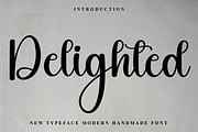 Delighted, a Handwritten Font by InermediaSTUDIO (Thumbnail 1 of 8)