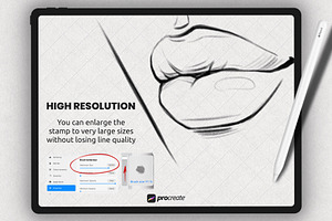 Procreate Face Brushes Lips Stamps