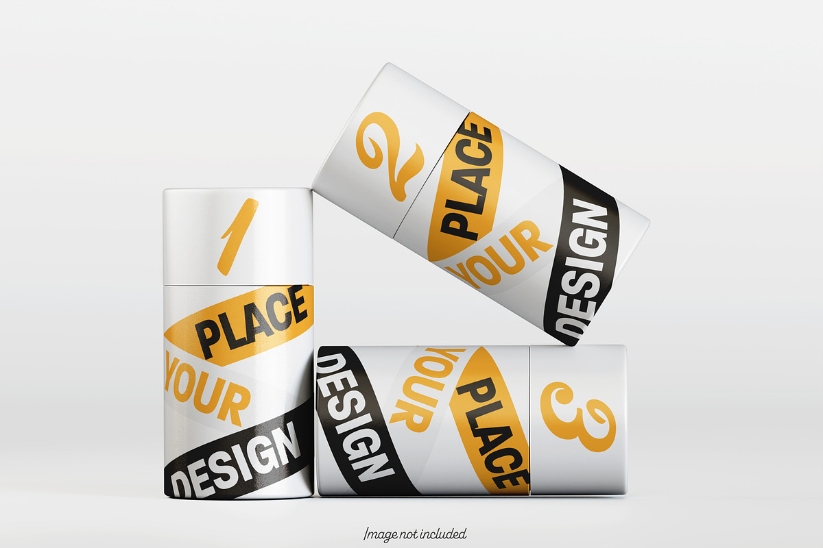 Paper tube pack mockup bundles V2, a Packaging Mockup by Ambo Ampeng (Photo 19 of 26)