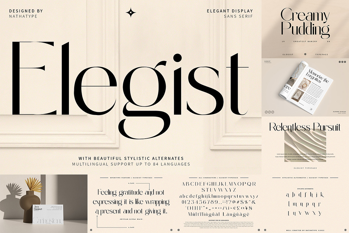 Modern Display Font Bundle 2, a Script Font by Nathatype (Photo 5 of 11)