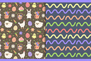Pastel Easter Garden Graphic Set, a Pattern Graphic by Drafts n Doodles (Thumbnail 8 of 11)