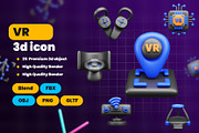 VR 3d Icon Pack, an Object 3D Model by Ui Stock (Thumbnail 1 of 6)