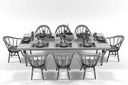 Dining furniture set 1403, a Furniture 3D Model by inDahouze (Thumbnail 6 of 10)