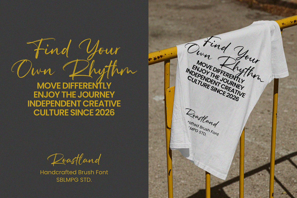 Roastland - Natural Brush Font, a Handwritten Font by Sibelumpagi Studio (Photo 2 of 10)