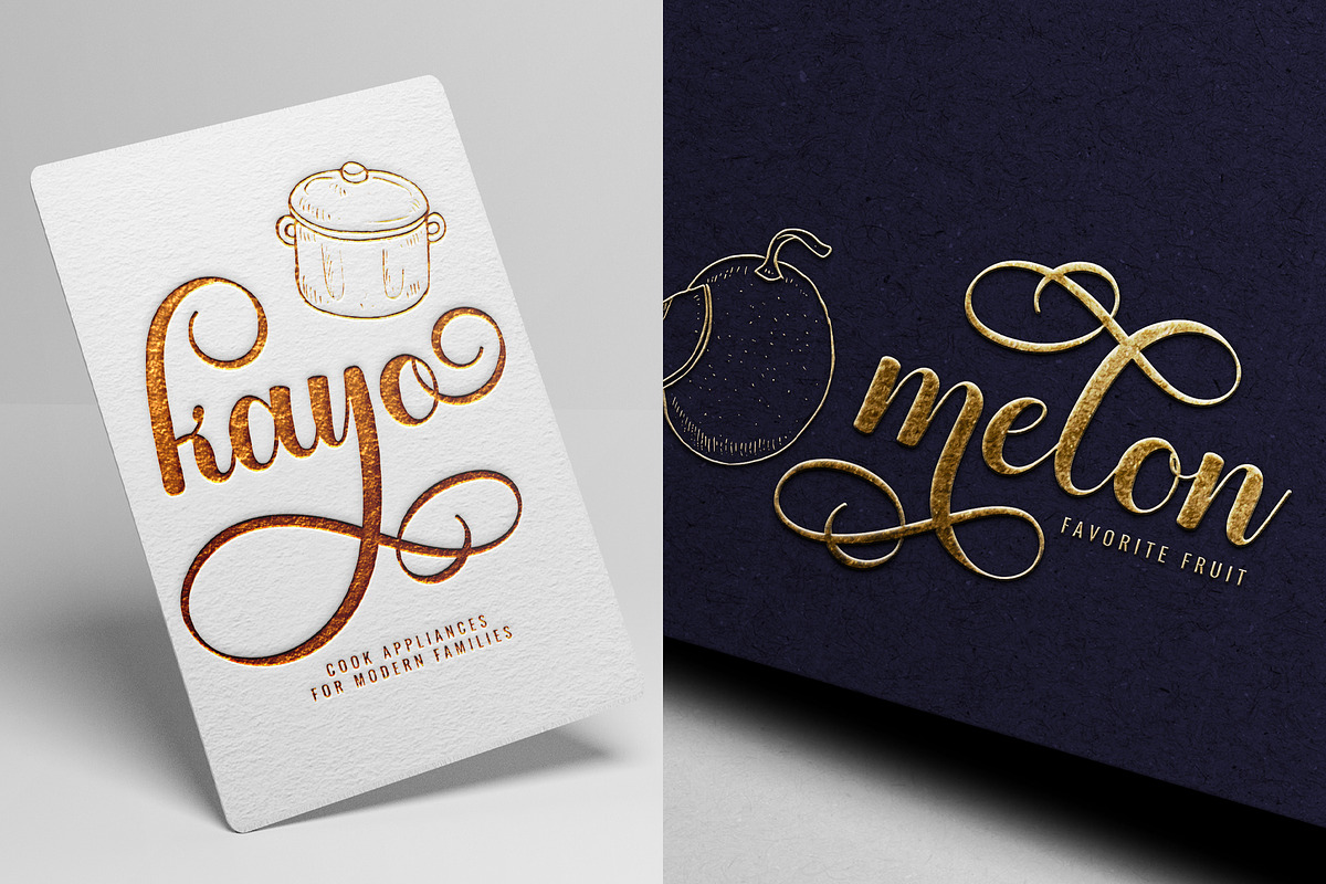 Baby Shake - Luxury Calligraphy Font, a Script Font by Airotype (Photo 5 of 13)