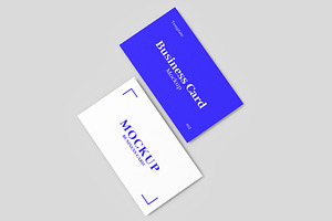 Minimal Floating Business Card Mock, an Advertising Mockup by graphypix