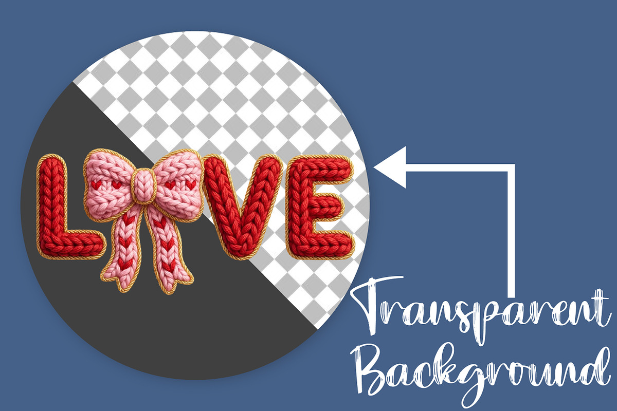 Valentines Day Love Crochet PNG, an Illustration by Canvas Craft (Photo 2 of 7)