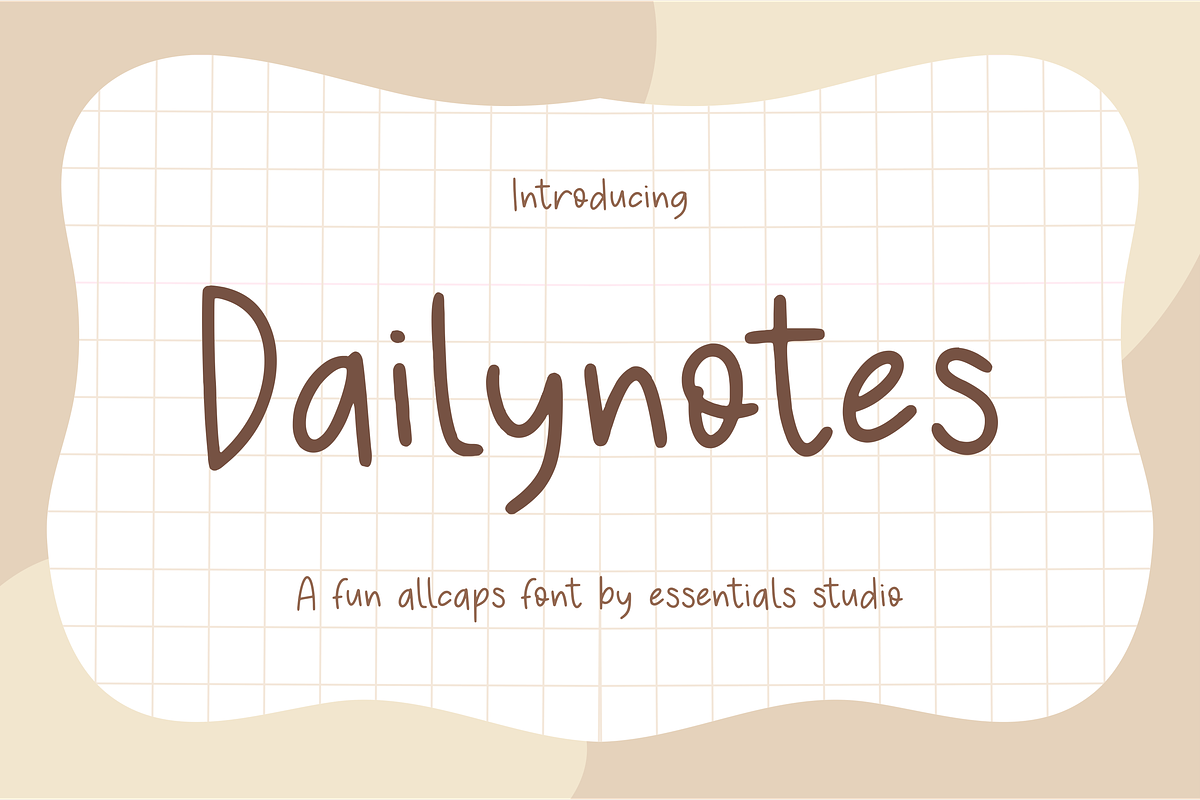 Daily Notes, a Handwritten Font by Essentials Studio (Photo 1 of 8)