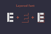 Engine - layered vintage font., a Symbol Font by Fractal fonts & graphics (Thumbnail 3 of 3)