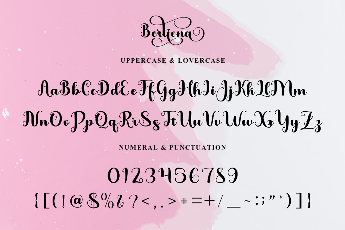 Berliona, a Script Font by TM Type (Photo 7 of 10)