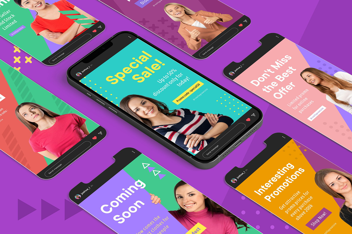 Playful Promo Banner Canva Template, a Social Media Template by Brandearth RRGraph (Photo 5 of 8)