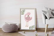 Boho flamingo pattern, a Pattern Graphic by SleptArt (Thumbnail 3 of 6)