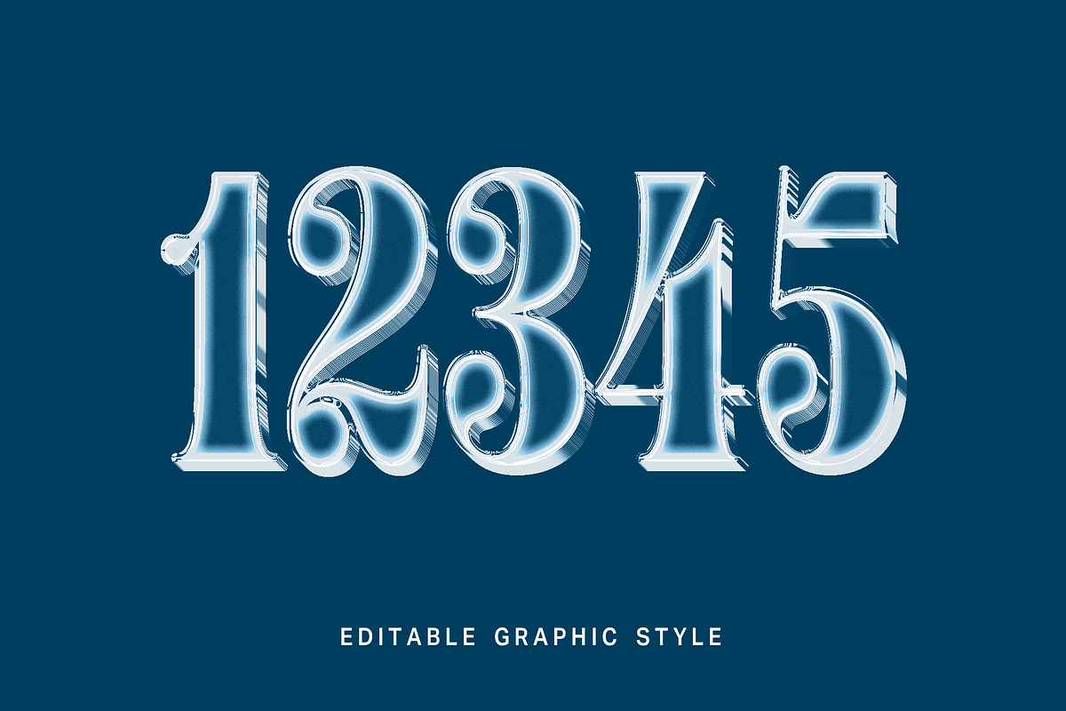 Frozen Ice 3D Text Effect preview 2