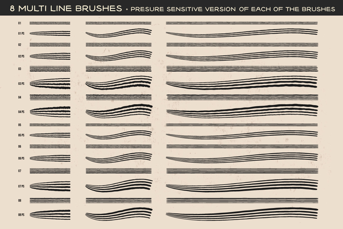 Tattoo Art Brushes for ILLUSTRATOR, a Brush Add-On by BAD TASTE (Photo 8 of 11)