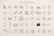 Retro logo elements & templates, a Branding & Logo Template by Michèle Kae (Thumbnail 5 of 10)
