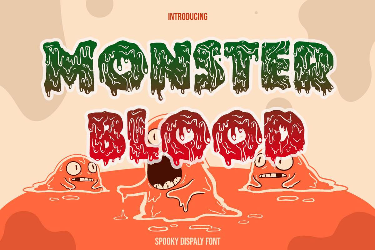 Monster blood, a Font by cocodesign (Photo 1 of 6)