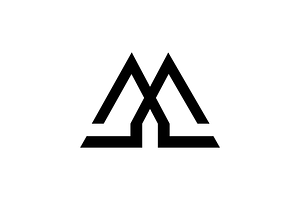 minimalist mountain outdoors logo, a Branding & Logo Template by devastd
