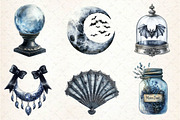Dark halloween Sublimation Clipart, an Illustration by Dream Creation (Thumbnail 2 of 7)