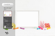 A4 Nursery Frame Mockup, a Print Template by Make Beautiful Things (Thumbnail 3 of 6)