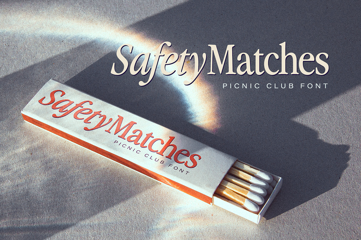 The Picnic Club - Nostalgic Serif, a Serif Font by Ivan Rosenberg (Photo 16 of 19)