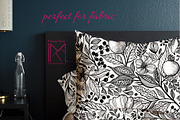 Endless Garden. Black&White pattern, a Pattern Graphic by Marta & Livonka (Thumbnail 6 of 9)
