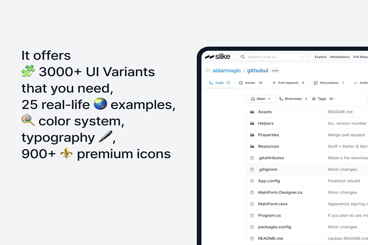 Slike Design System, an UI Kit Template by Creative Perspective (Photo 2 of 8)