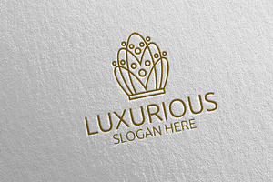 Crown Luxurious Royal Logo 90