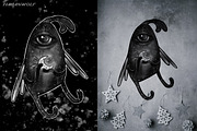 Dark Christmas - PNG and postcards, an Illustration by timianwolf (Thumbnail 7 of 12)