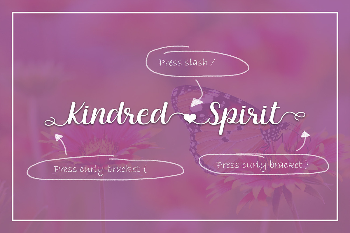 Kindred Spirit, a Script Font by Kristy Hatswell (Photo 5 of 6)