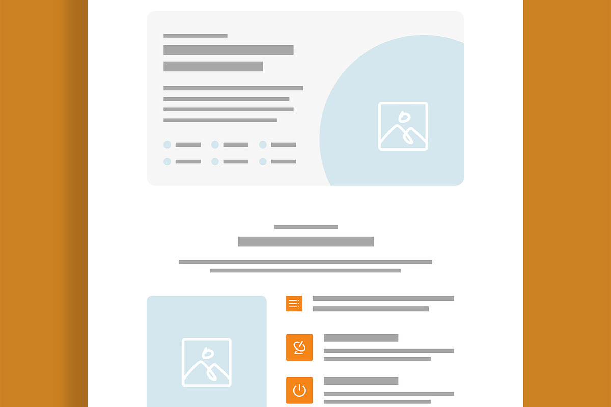 Modern Landing Page Wireframe, a Landing Page Template by MightyDesign (Photo 5 of 9)