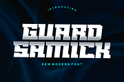 Guard Samick - Font, a Sans Serif Font by artchiles_design (Thumbnail 1 of 5)