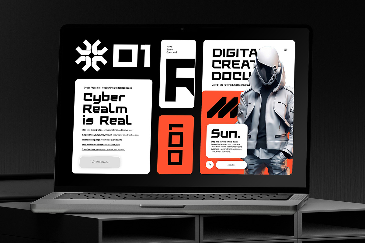 Clockyn - Futuristic & Bold Expanded, a Sans Serif Font by Typia Nesia (Photo 7 of 11)