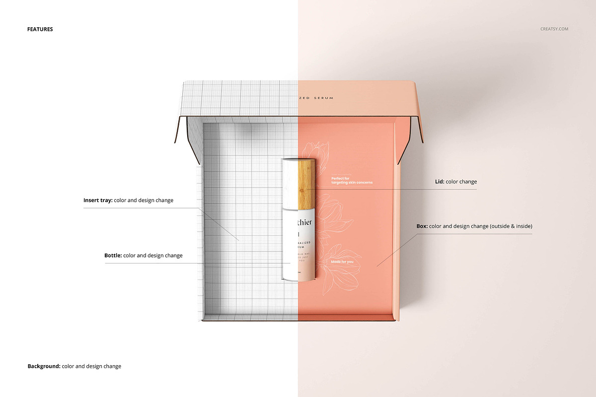Cosmetic Mailing Box Mockup Set, a Packaging Mockup by creatsy5 (Photo 3 of 24)