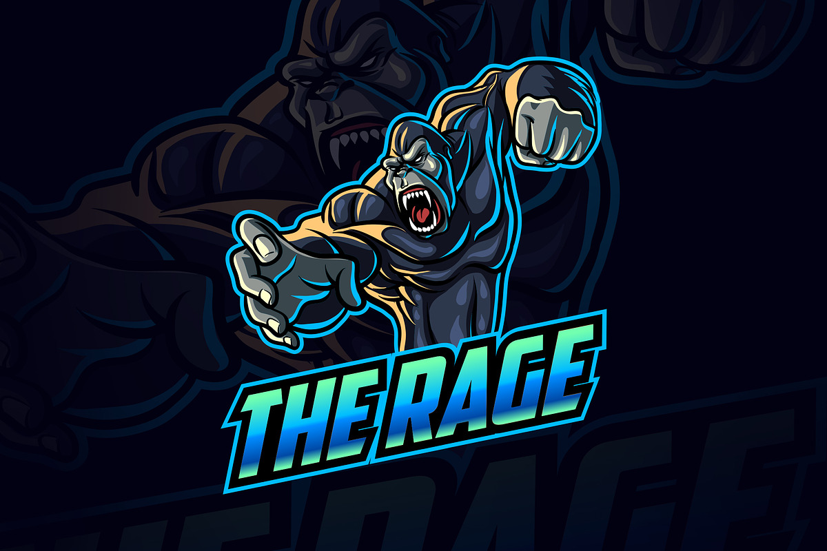 Kong Rage Logo, a Branding & Logo Template by Suhandi
