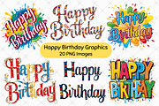 Happy Birthday Graphics, a Graphic by Catchy Ideaz (Thumbnail 1 of 5)