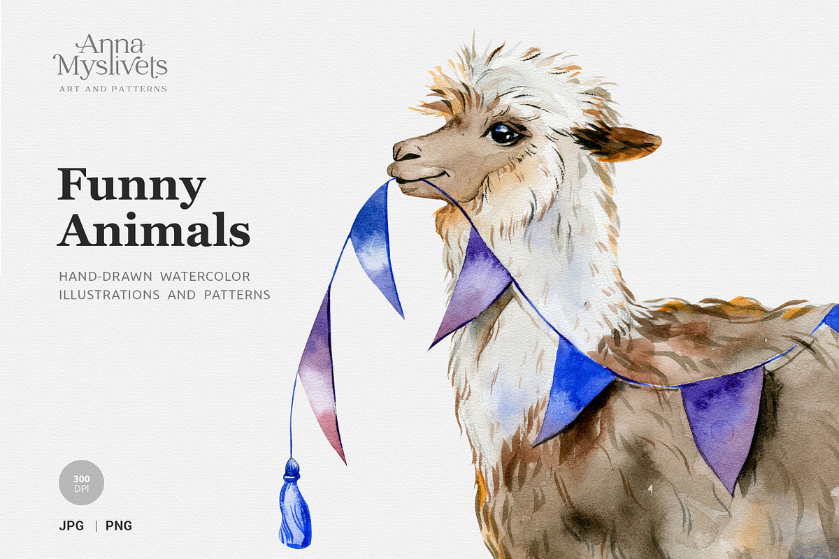 Funny Animals, an Animal Illustration by Anna Myslivets Art (Photo 1 of 10)