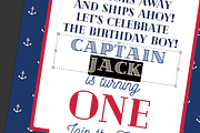 Captain Birthday Invitation, a Templates & Theme by Love Giftery (Thumbnail 2 of 2)