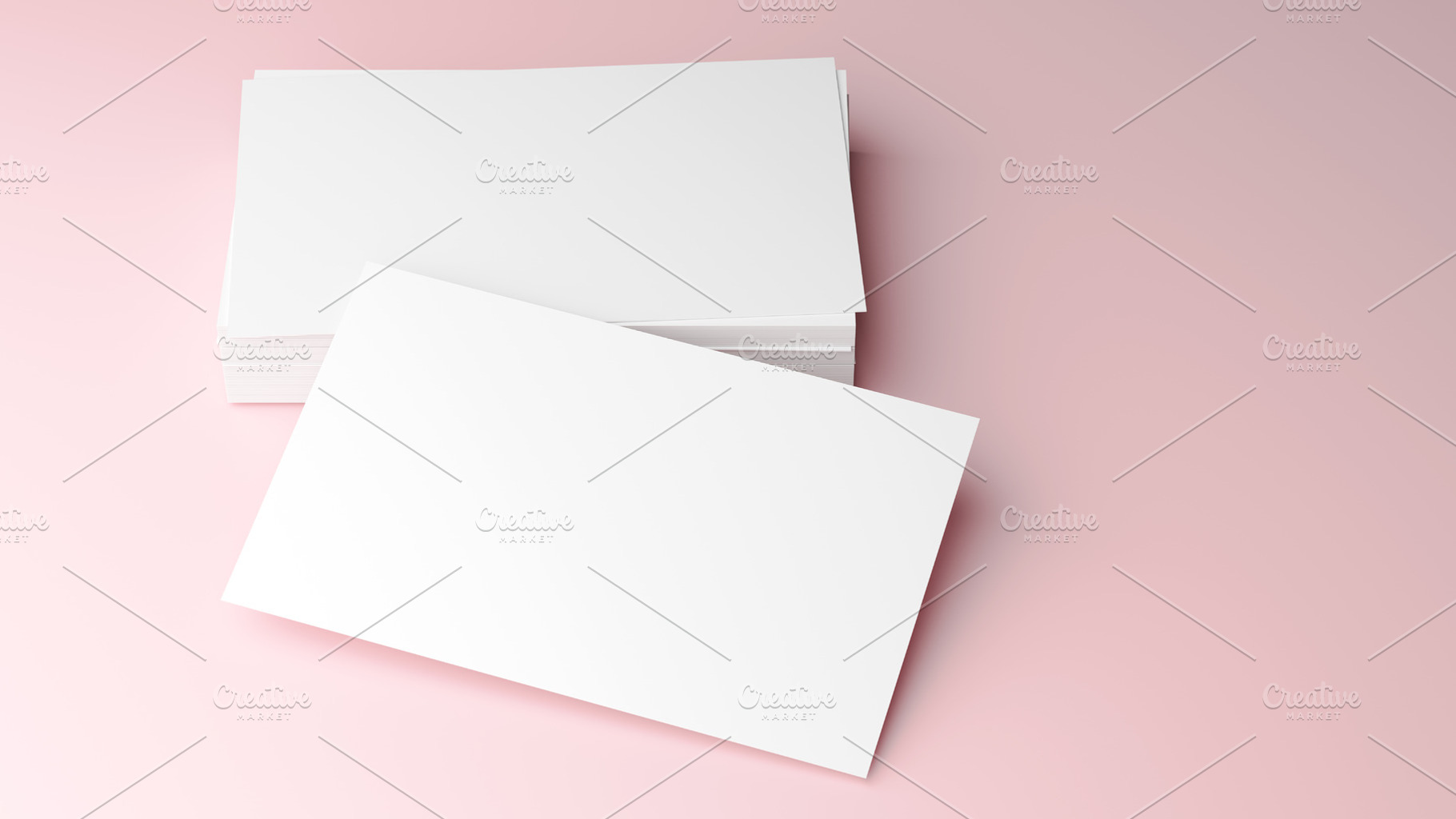 Pile of business cards, top view for, a Business Photo by creadorimatges