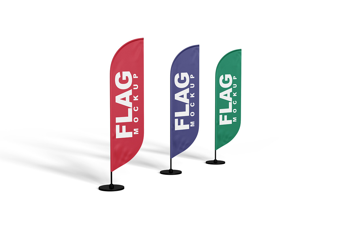 Flag Mockup, an Advertising Mockup by mockupbuys (Photo 8 of 26)