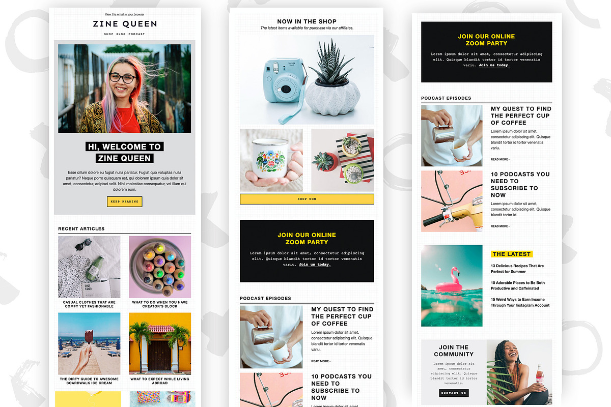 Email Newsletter Template Mailchimp, an Email Template by ltsdesigns (Photo 2 of 3)