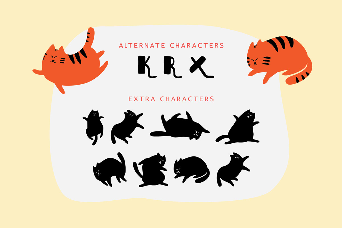 Sleepy Fat Cat Typeface preview 4