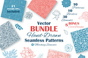 10+ Vector Natural Textures Patterns, a Pattern Graphic by Oksancia's Surface Design (Thumbnail 1 of 5)