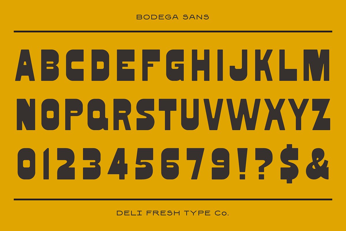 Bodega Sans: A Retro Typeface, a Sans Serif Font by DeliFreshTypeCo. (Photo 2 of 4)