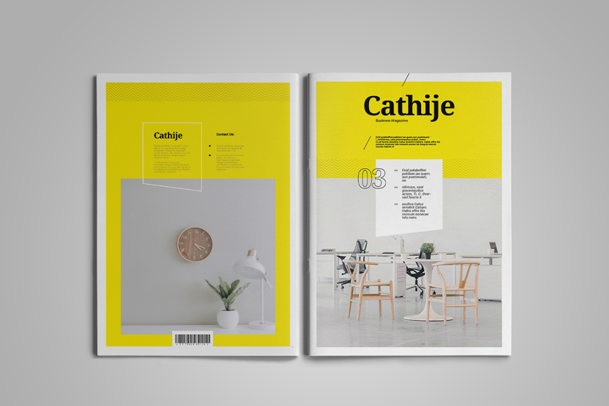 Cathije | Business Magazine Template, a Magazine Template by spidergraph (Photo 9 of 9)